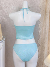 Voguable S - XL New Bather Bathing Suit Swim Metal Star Tankini Halter Bikini Women Swimwear Female Swimsuit Two-pieces Bikini set M46 voguable