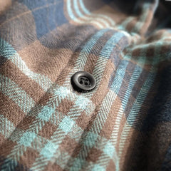 New Fleece Thickened Maillard Plaid Shirts for Men and Women Loose Lapel Button Casual Warm Long Sleeve Mens Shirts Jacket voguable