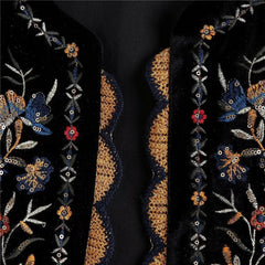 Vintage Waistcoat Women y2k Aesthetic Vest Flower Embroidery Sleeveless Cardigan Coat Tops 2000s Clothing Streetwear voguable