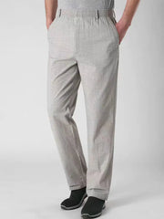 Voguable Summer Linen Men Casual Pants Work Wear Office Thin Golf Straight Long Formal Suit Trousers Plus Size 5xl New voguable