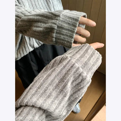 Autumn Long Sleeved T-shirt Men Oversized Retro Striped T Shirt Men Streetwear Korean Loose Round Neck T Shirt Mens Top M-3XL voguable