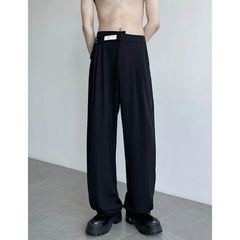 Brown Black Suit Pants Men Fashion Social Mens Dress Pants Korean Loose Business Casual Pants Mens Office Formal Trousers M-3XL voguable