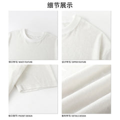 New Mens Loose Fit Round Neck Tshirt Soft Drape Fabric Short Sleeve Casual Top Trendy Streetwear Breathable Lightweight Tee Hot voguable