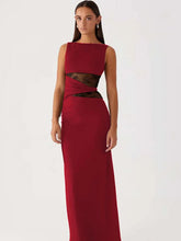 Sheer Lace Sleeveless Sexy Maxi Dress For Women Gown Summer Patchwork Fashion O Neck Bodycon Long Tank Dress Vestido voguable