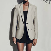 Women's Blazers & Vests All Season Casual Elegant Plain Single Breasted Long Sleeve Lapel Business Blazers & Vests voguable