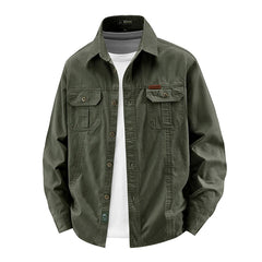 New Long Sleeved Shirt Men Handsome Spring Autumn Style Trendy Shirts Brand Loose Cotton Workwear Top Autumn Casual Lapel Shirt voguable