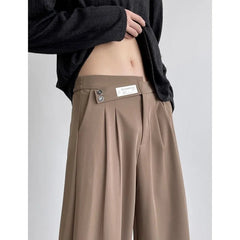 Brown Black Suit Pants Men Fashion Social Mens Dress Pants Korean Loose Business Casual Pants Mens Office Formal Trousers M-3XL voguable