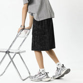 Summer Men Camo Cargo Shorts Elastic Waist Adjustable Outdoor Casual Large Pockets Military Tactical Breathable Fashion voguable