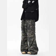 Camouflage Jeans Man Y2K Hip Hop Vintage High Waisted Jeans Straight Streetwear Casual Loose Large Size Wide Leg Denim Pants voguable