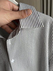 Voguable Seersucker shirt 2024 Spring/summer new technology fabric loose version of business casual men's short-sleeved shirt voguable