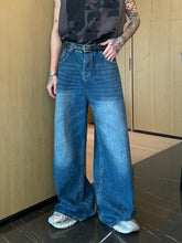 Washed High Waist Wide Leg Jeans mysite