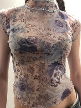 Rustic Retro Floral Mesh T-shirt Y2K Pleated Lace Contrast Color Weft Lanyard Bow Short Top French Style voguable