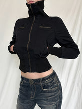 Medium-high Collar Stand Collar Waist-concealing Slimming Zipper Jacquard Jacket voguable