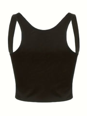 Y2K Casual Street Row Button Tailcoat Flap Sleeveless Low-Cut Shapewear Slimming Waistcoat Vest for Women voguable