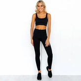 2 Piece Set Workout Clothes for Women Sports Bra and Leggings Set Sports Wear for Women Gym Clothing Athletic Yoga Set voguable