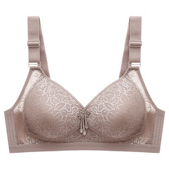 Plus Size Ladies Bra Thin No Steel Ring Comfortable Breathable Bra Adjustable Underwear Push Up Sexy Women Lingerie Bra BC Cup voguable