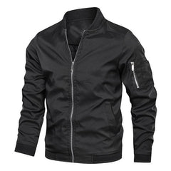 Voguable  Spring autumn jacket male bomber jacket casual streetwear male jackets and coats simple windbreaker british style coat voguable