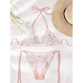 Voguable Lace bikini set Micro swimsuit women Thong bathing suits swimwear conjunto biquinis feminino trajes de baño mujer 2022 voguable