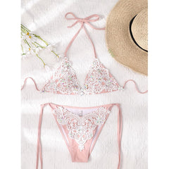 Voguable Lace bikini set Micro swimsuit women Thong bathing suits swimwear conjunto biquinis feminino trajes de baño mujer 2022 voguable