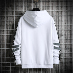 Men Hoodies Autumn Fleece Solid Oversized Sweatshirts Hip Hop Japanese Streetwear Harajuku Casual Black Hoodie Men voguable