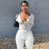 Voguable 2022 Long Sleeve Hooded Zip Up Patchwork Tshirt Top Leggings 2 Pieces Set Autumn Winter Women Streetwear Tracksuit voguable