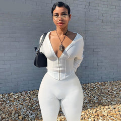 Voguable  2022 Long Sleeve Hooded Zip Up Patchwork Tshirt Top Leggings 2 Pieces Set Autumn Winter Women Streetwear Tracksuit voguable