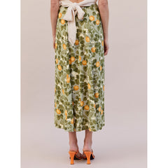 Long Skirts Womens Summer High Waist Print Boho Beach Skirt Sexy Side Slit Vintage Elegant Chiffon Midi Skirt Women Clothing voguable