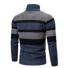 New Autumn Winter Cardigan Men Sweaters Jackets Coats Fashion Striped Knitted Cardigan Slim Fit Sweaters Coat Mens Clothing voguable