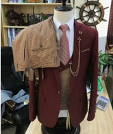 Voguable 2022 Newest Men Suits 3 Piece Set Best Suit for Wedding Tuxedo Groom Best Man Blazer Singer Stage Dress Mariage Pant Vest Jacket voguable