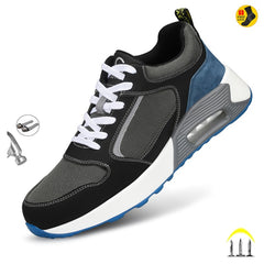 New Staleneus Work Shoes Steel Toe Cap Patchwork Men Safety Sneakers Cozy Air Cushion Indestructible Boots Male Footwear voguable