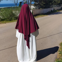 Voguable Muslim Long Khimar Ramadan Formal Prayer Garment Hijab Women Niqab Burka Islamic Turkey Namaz Burka Musulman Eid Jilbab Djellaba voguable