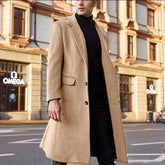 Voguable British Style Long Wool Trench Coat Men 2021 Winter Mens Cashmere Coat Slim Fit Extra Long Overcoat Windbreaker Manteau Homme voguable