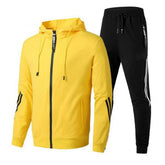 Voguable New Men Casual Sets Jogger Tracksuit Zipper Hoodies+Pants 2PC Sets Men's Sportswear Sport Suit Oversized Men Clothing voguable