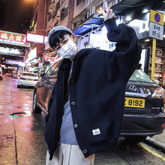 Voguable New Cool Casual Winter Fleece Hoodies Men Women Harajuku Solid Color Warm Sweatshirt Korean Teens Fashion Hoodie Sweatshirt voguable