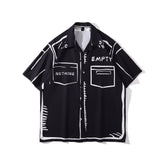 voguable Full Printed Vintage Men's Shirt Thin Material Streetwear Shirts for Men voguable