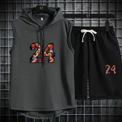 Voguable 2022 Men's track suit summer sportswear two-piece t-shirt shorts brand tracksuit jogging men's sports suit fitness clothes exercise voguable
