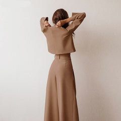 Voguable Classic Wide Pants Floor-Length Pleated Loose Women Trousers Spring Wide Leg Pants Vintage Female Palazzo Pants 2022 voguable