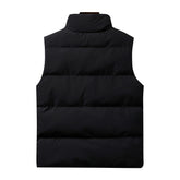 Voguable New Men's Jacket Winter Male Vest For Down Cotton Casual Sleeveless Jacket Waistcoat High Quality Windproof Warm Vest Coat voguable