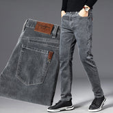 Voguable Autumn Summer Denim Jeans Men Straight Stretch Regular Jeans for Man Black Classic Vintage Mens Pant Big Size 29-38 40 voguable