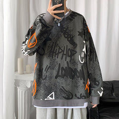 Voguable Classic Print Fashion Brand Men'S Hoodies 2021 Spring Autumn Hip Hop Loose Casual Men's Sweatshirts Punk Streetwear Clothes voguable