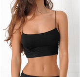 Voguable 2022 Auttumn Cotton Camis Women's Crop Top Sexy Elastic Sleeveless Short Tank Tops Bar Club Top Women voguable