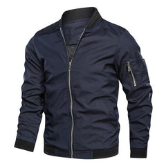 Voguable  Spring autumn jacket male bomber jacket casual streetwear male jackets and coats simple windbreaker british style coat voguable