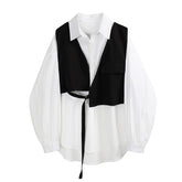 Voguable Woman Blouses 2020 Spring Autumn Fashion Vintage Design Korean Turn Down collar Cardigan Long Sleeve Loose Women Shirts Tops voguable