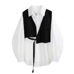 Voguable Woman Blouses 2020 Spring Autumn Fashion Vintage Design Korean Turn Down collar Cardigan Long Sleeve Loose Women Shirts Tops voguable