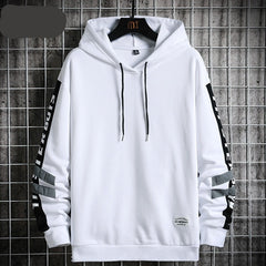 Men Hoodies Autumn Fleece Solid Oversized Sweatshirts Hip Hop Japanese Streetwear Harajuku Casual Black Hoodie Men voguable