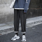 Voguable Retro Wide legs Jeans Men's Fashion Solid Color Casual Straight Jean Pants Men Streetwear Hip Hop Denim Trousers Mens M-3XL voguable