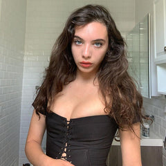 Voguable 2022 Chic Fashion Square Collar Lace Up Top and Blouse for Women Short Sleeve Summer Top Blouses Elegant Vintage voguable