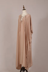 Women V Neck Short Sleeve Cover Up BeachWear Beach Party Maxi Dress Vestidos De Fiesta Saida De Praia voguable