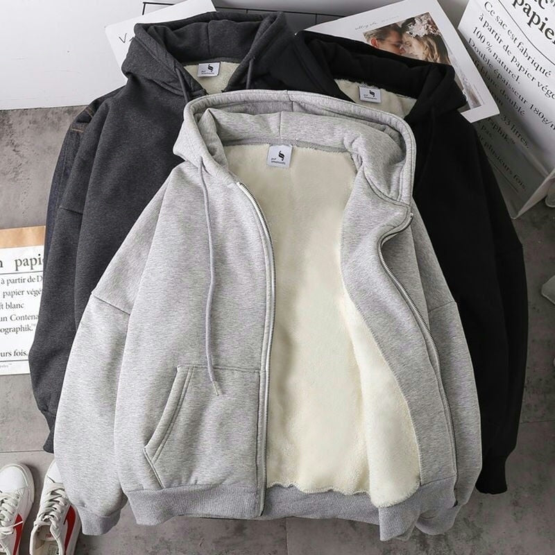 Voguable Zip Hoodie Sweatshirt with Zipper Sweatshirts for Boys Men's Cardigan Male Couple Clothes Korean Streetwear Hip Hop voguable