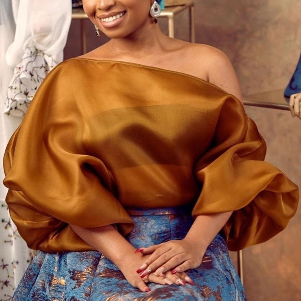 Voguable Women Blouse Off Shoulder Tops Shirt Transparent Long Lantern Sleeve Sexy See Through Spring Summer New Fashion Lady Bluas voguable